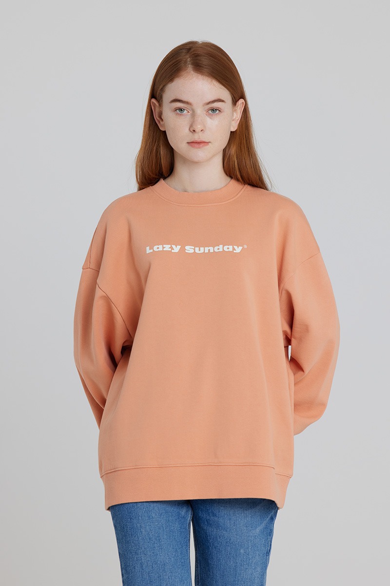 [LZSD]Basic sweatshirt (orange)