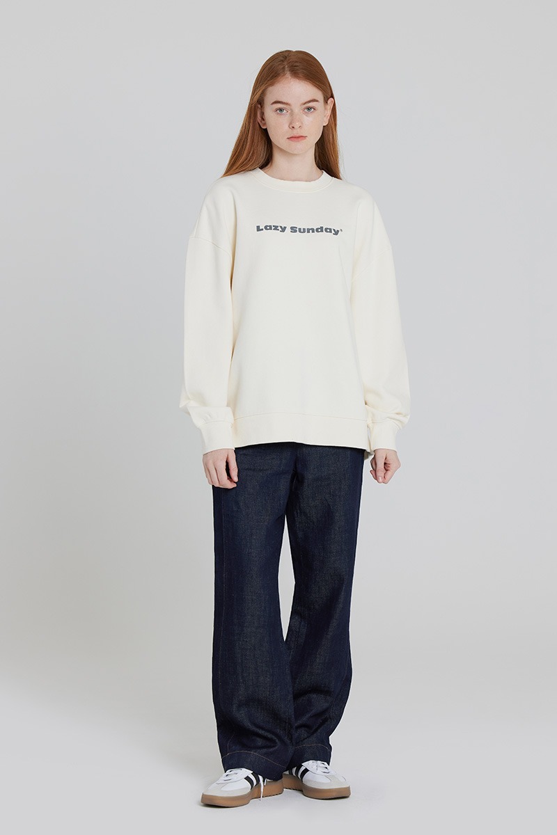 [LZSD]Basic sweatshirt (ivory)
